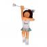 Dance Christmas Ornament Baton Twirl Brunette Female Personalized FREE at PersonalizedOrnamentsMarket.com by Russell Rhodes