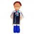 Radiologist Christmas Ornament Brunette Male Personalized FREE at PersonalizedOrnamentsMarket.com by Russell Rhodes