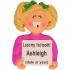 Lost a Tooth, Female Blonde Christmas Ornament Blond Female Personalized FREE at PersonalizedOrnamentsMarket.com by Russell Rhodes
