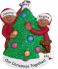 African American Couple Christmas Ornament with Dogs, Cats, Pets Custom Added Personalized FREE at PersonalizedOrnamentsMarket.com by Russell Rhodes