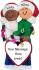 Biracial Ornament First Chrismas for Couple Female African American Personalized FREE at PersonalizedOrnamentsMarket.com by Russell Rhodes