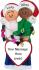 Biracial Ornament First Chrismas for Couple Male African American Personalized FREE at PersonalizedOrnamentsMarket.com by Russell Rhodes