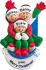 Sledding 3 Grandchildren Christmas Ornament Personalized FREE at PersonalizedOrnamentsMarket.com by Russell Rhodes