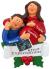 Pregnant Christmas Ornament Expecting Baby Both Brunette Personalized FREE at PersonalizedOrnamentsMarket.com by Russell Rhodes