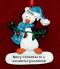 Grandchild Christmas Ornament Penguin Cute Personalized FREE at PersonalizedOrnamentsMarket.com by Russell Rhodes
