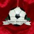 Soccer Christmas Ornament Game Day Personalized FREE at PersonalizedOrnamentsMarket.com by Russell Rhodes
