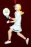 Tennis Christmas Ornament Blond Female Personalized FREE at PersonalizedOrnamentsMarket.com by Russell Rhodes