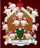 Grandparents Christmas Ornament Gingerbread Joy 10 Grandkids with 2 Dogs, Cats, Pets Custom Add-ons Personalized FREE at PersonalizedOrnamentsMarket.com by Russell Rhodes