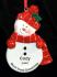Grandchild Christmas Ornament Red Snowman Personalized FREE at PersonalizedOrnamentsMarket.com by Russell Rhodes