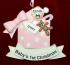 Girl Baby's Annual Christmas Ornament Personalized FREE at PersonalizedOrnamentsMarket.com by Russell Rhodes