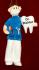 Male Dentist or Dental Hygienist Christmas Ornament Personalized FREE at PersonalizedOrnamentsMarket.com by Russell Rhodes