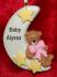 Baby Christmas Ornament Sweet Sleep Pink Personalized FREE at PersonalizedOrnamentsMarket.com by Russell Rhodes